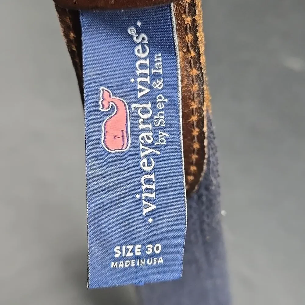 Vineyard Vines Bluefish Canvas Club Belt 30W